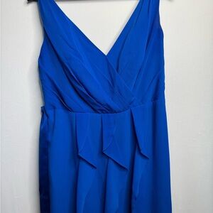 White by Vera Wang Blue Maxi Bubble‎ Dress